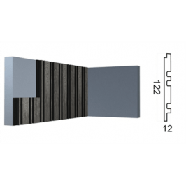 Cтеновая панель 3D (122*12*2700 мм) Kr200SP-2