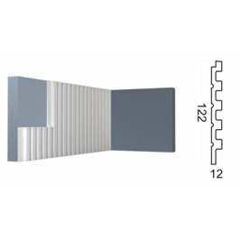 Cтеновая панель 3D (122*12*2700 мм) Kr208SP