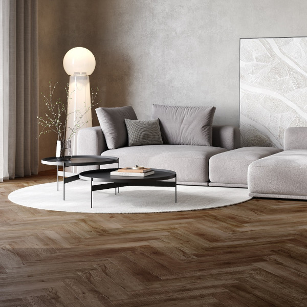 Кварцевый ламинат Home Expert Паркет Дуб Бари 33-81996-6 123*615*4мм, 0,5 мм